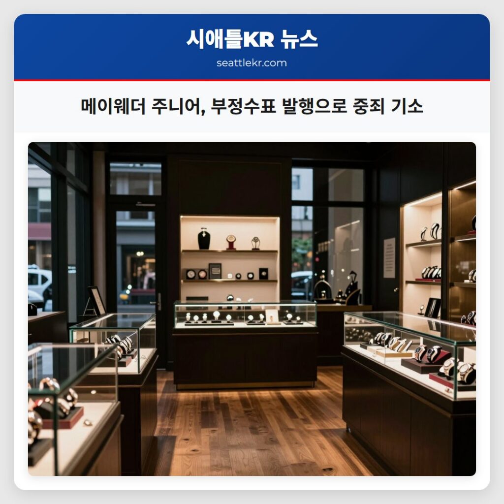 메이웨더 주니어, 부정수표 발행으로 중죄 기소