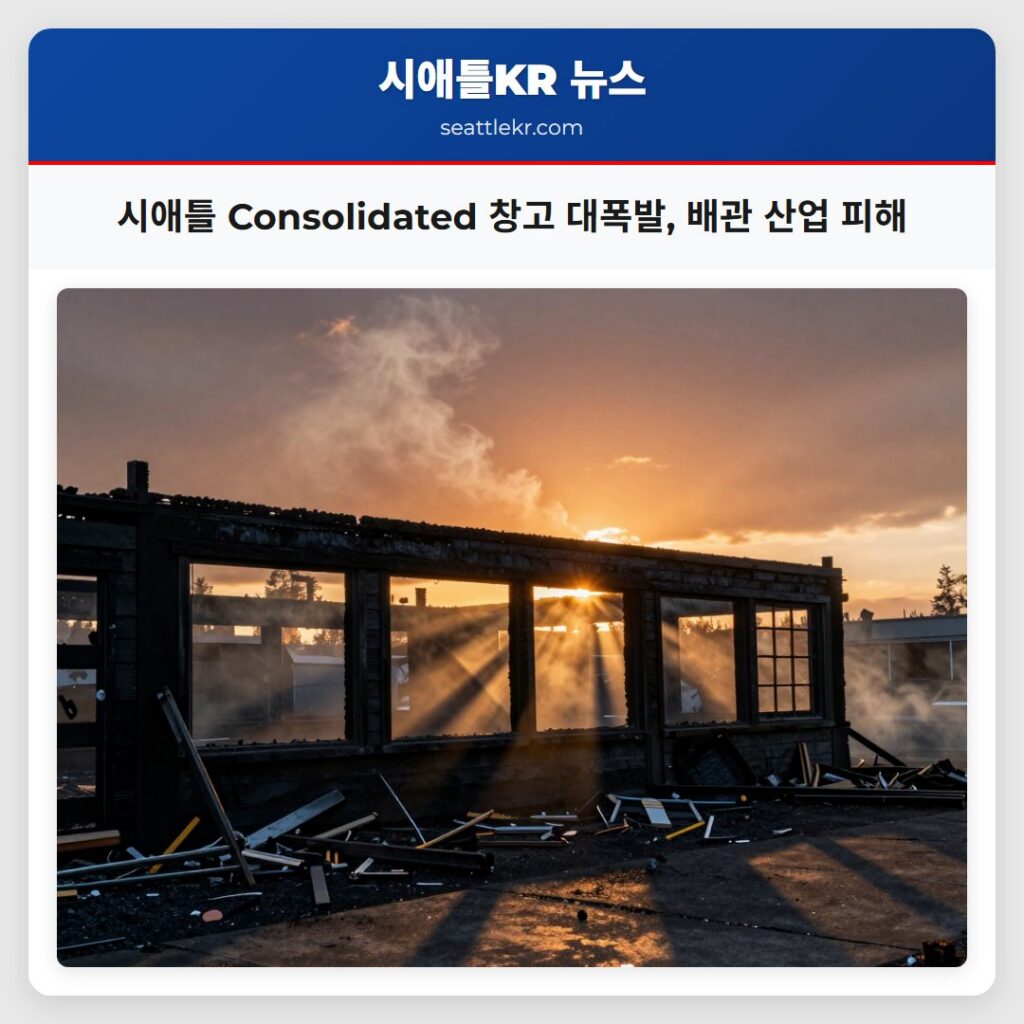 시애틀 Consolidated 창고 대폭발, 배관 산업 피해