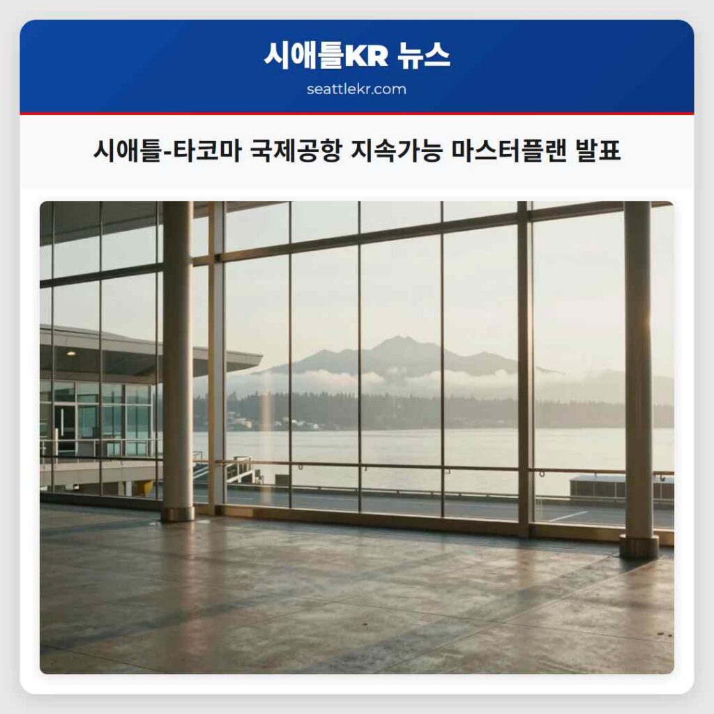 시애틀-타코마 국제공항 지속가능 마스터플랜 발표