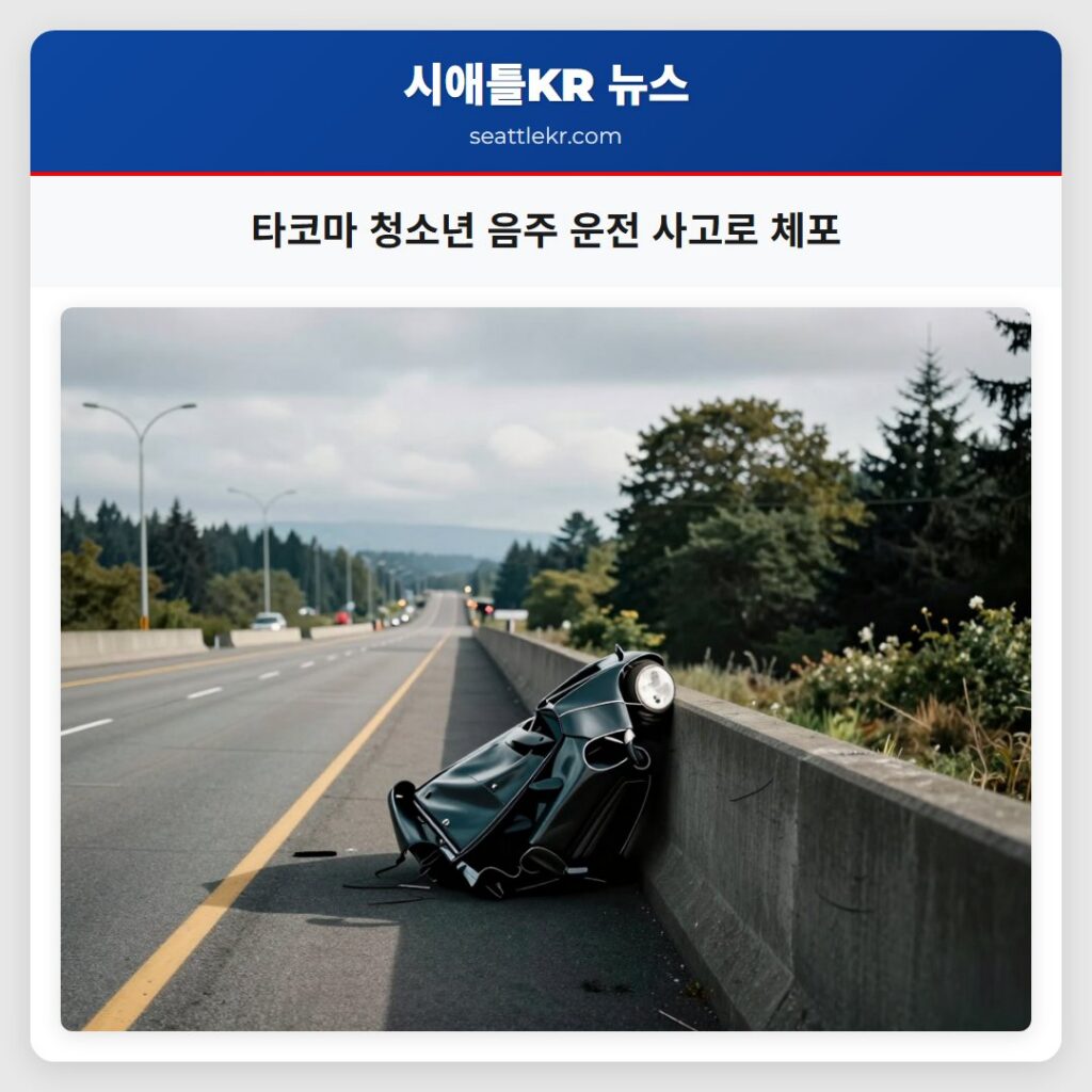 시애틀 최신뉴스 4 타코마 청소년 음주 운전 사고로 체포