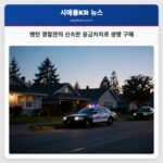 렌턴 경찰관의 신속한 응급처치로 생명 구해