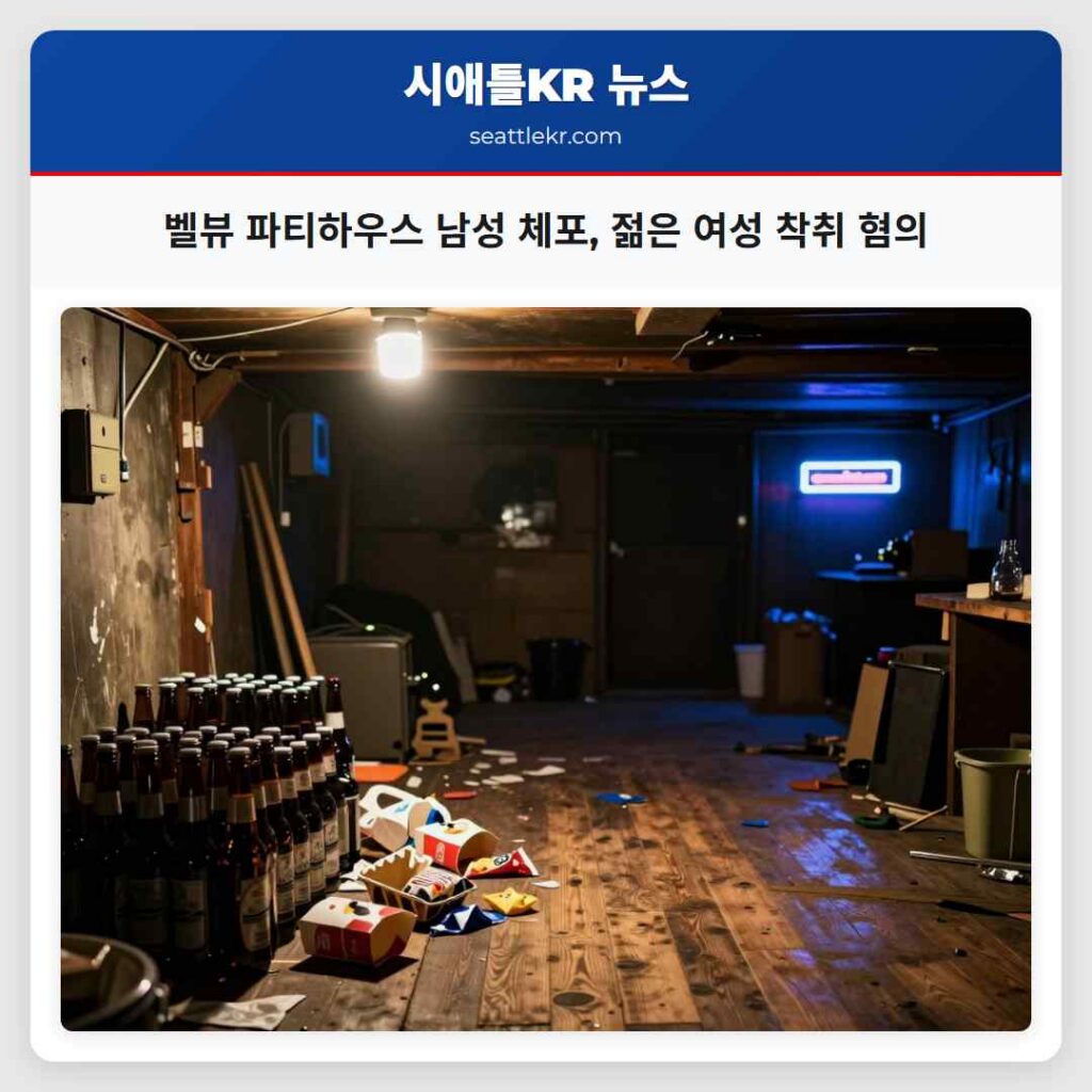 벨뷰 파티하우스 남성 체포, 젊은 여성 착취 혐의