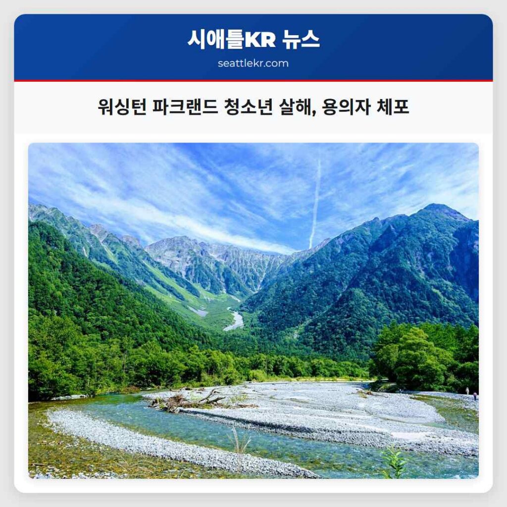 워싱턴 파크랜드 청소년 살해, 용의자 체포