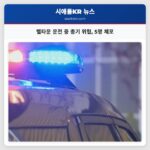 벨타운 운전 중 총기 위협 5명 체포