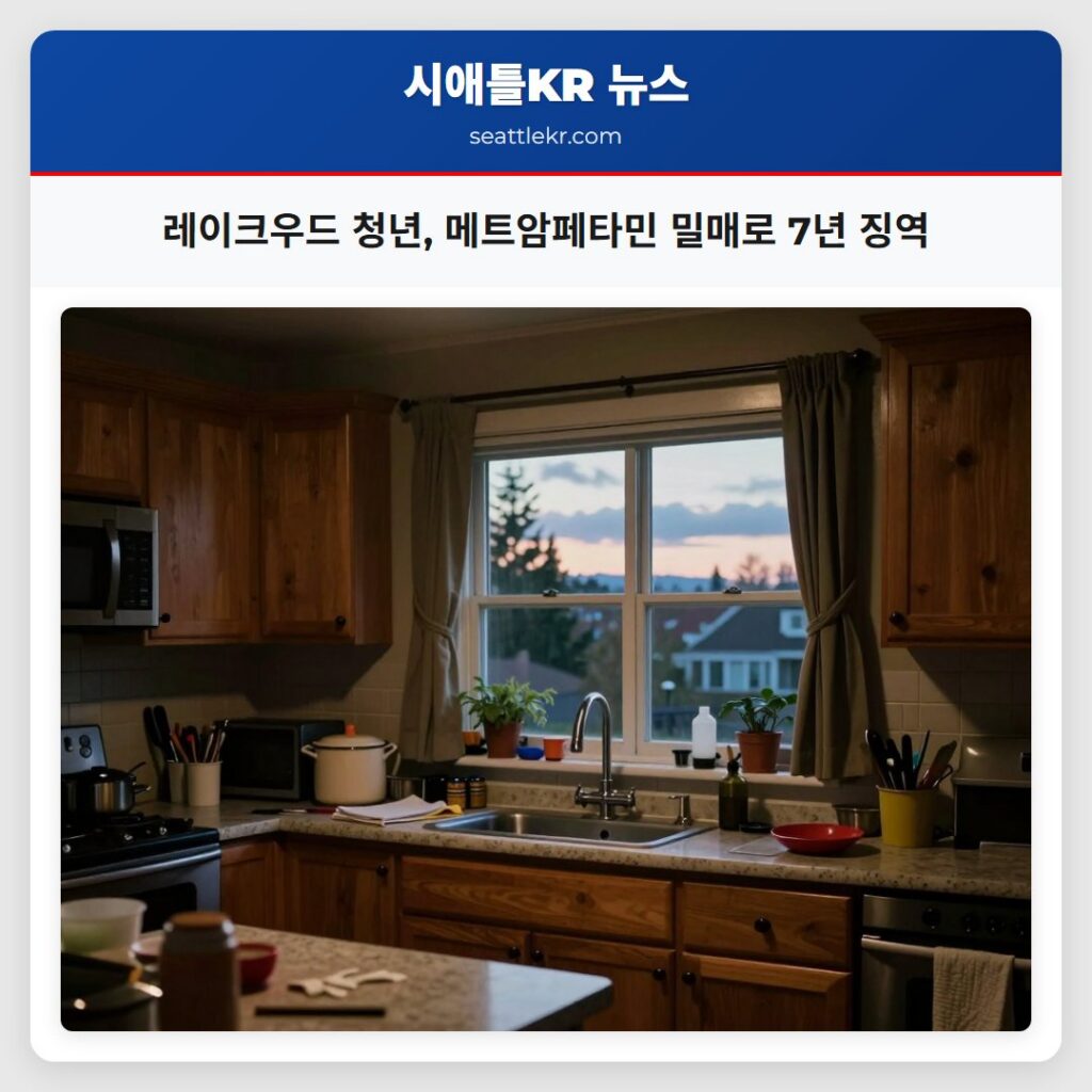 레이크우드 청년 메트암페타민 밀매로 7년 징역
