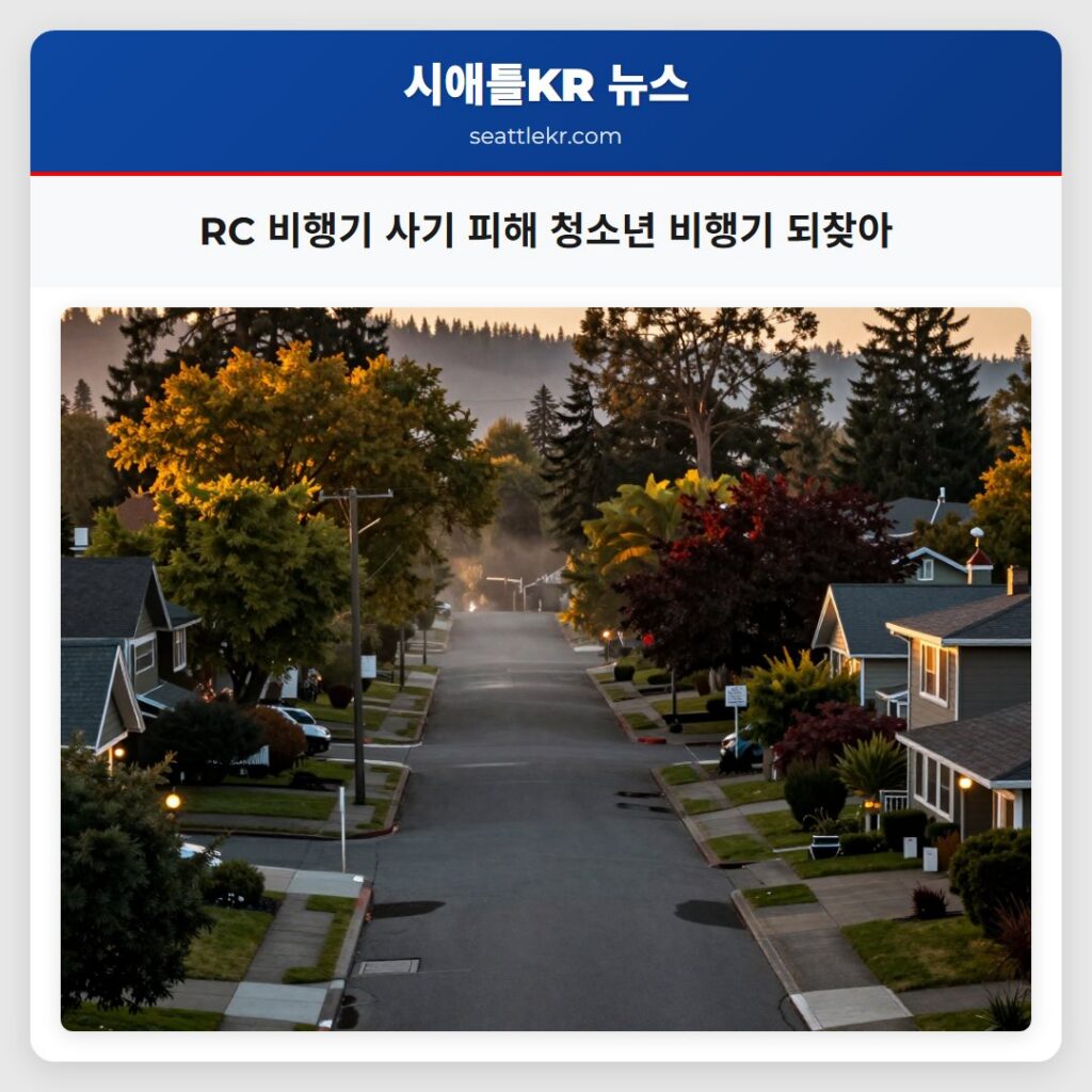 RC 비행기 사기 피해 청소년 비행기 되찾아