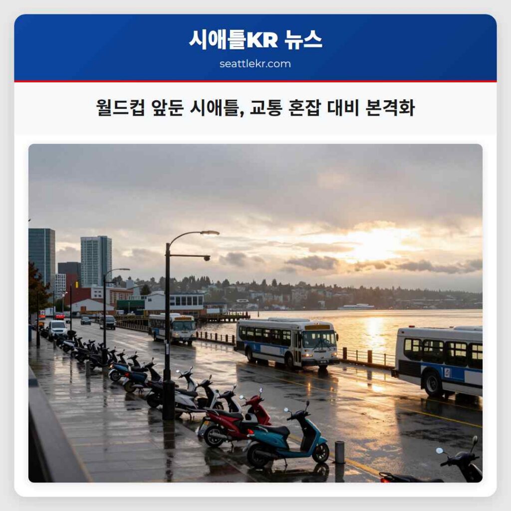 월드컵 앞둔 시애틀, 교통 혼잡 대비 본격화