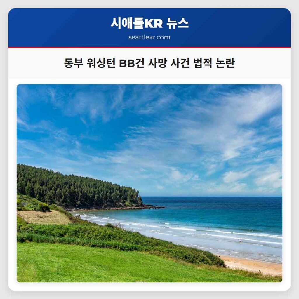 동부 워싱턴 BB건 사망 사건 법적 논란