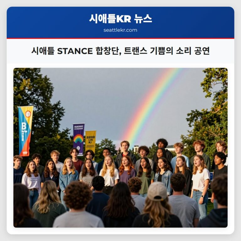 시애틀 STANCE 합창단 트랜스 기쁨의 소리 공연