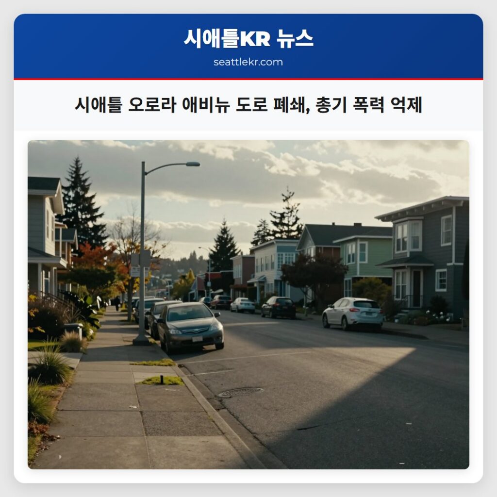 시애틀 오로라 애비뉴 도로 폐쇄, 총기 폭력 억제