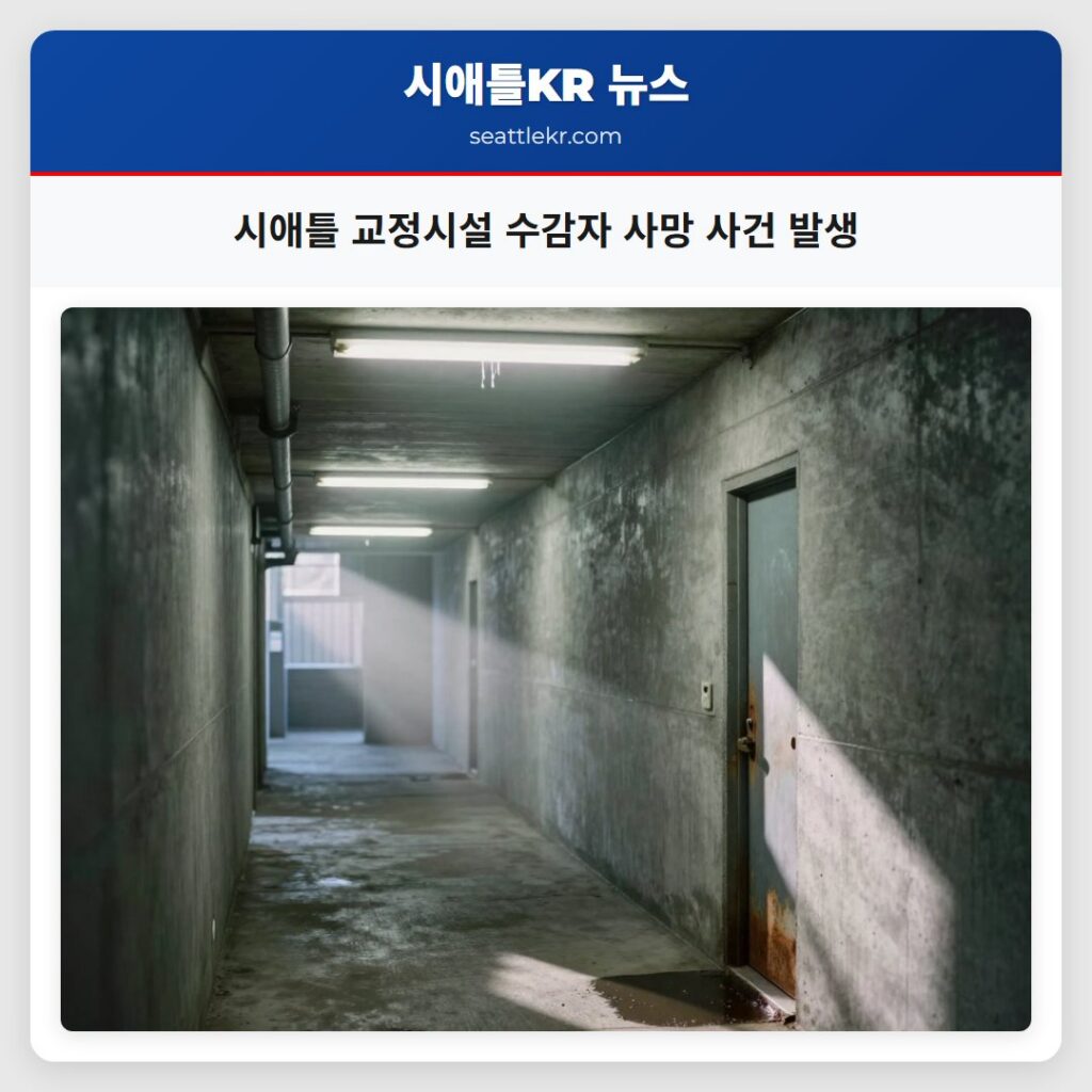 시애틀 교정시설 수감자 사망 사건 발생