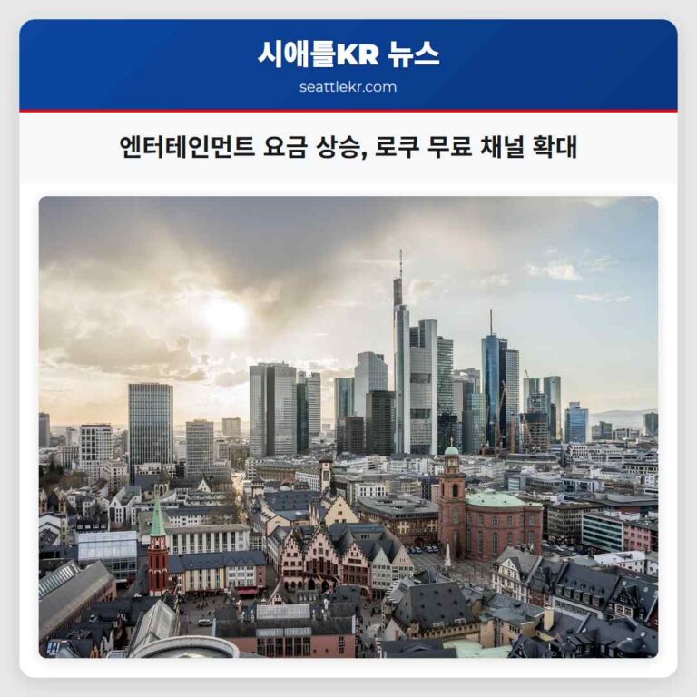 엔터테인먼트 요금 상승 로쿠 무료 채널 확대