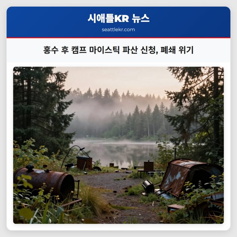 홍수 후 캠프 마이스틱 파산 신청 폐쇄 위기