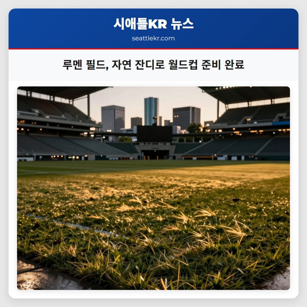 루멘 필드, 자연 잔디로 월드컵 준비 완료