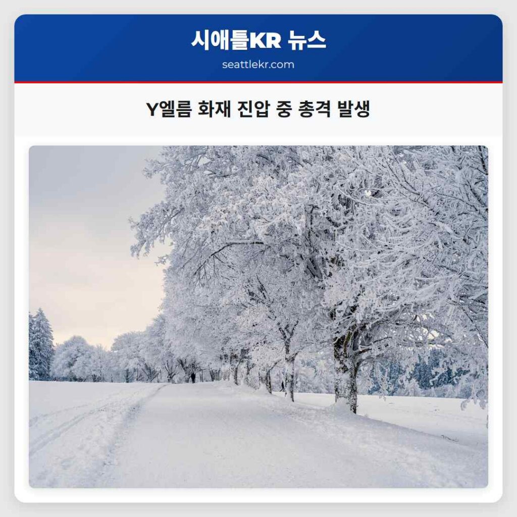 Y엘름 화재 진압 중 총격 발생