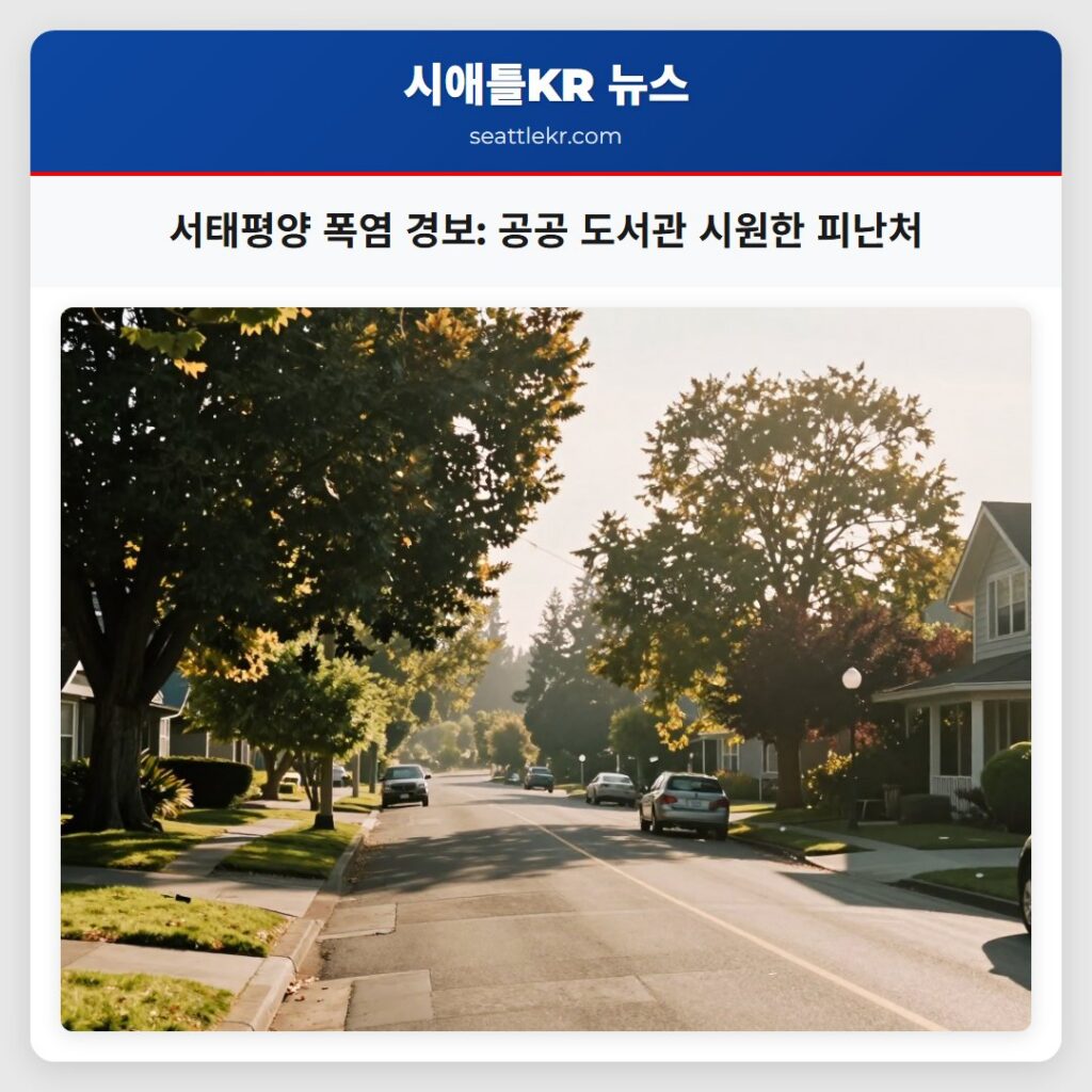 서태평양 폭염 경보: 공공 도서관 시원한 피난처