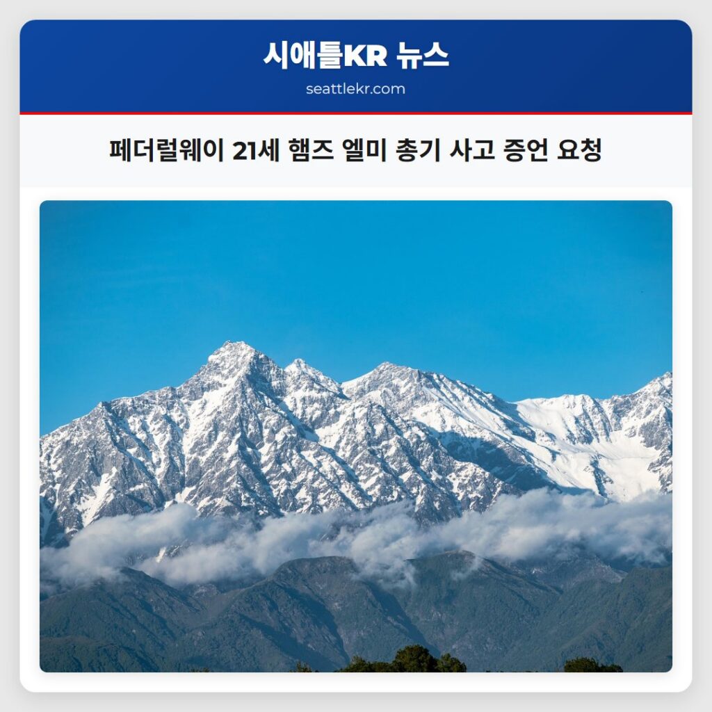 페더럴웨이 21세 햄즈 엘미 총기 사고 증언 요청