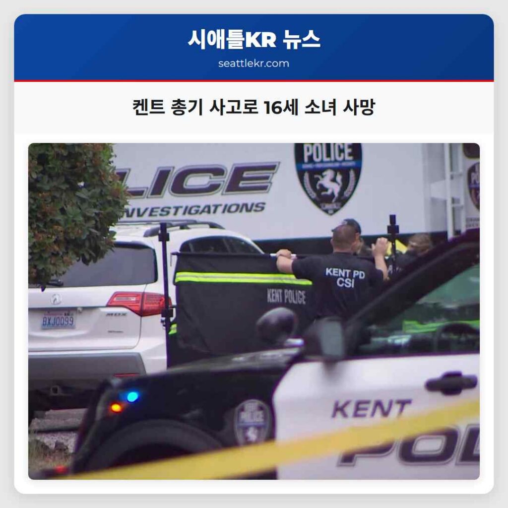 켄트 총기 사고로 16세 소녀 사망