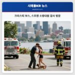 크리스티 보스 스포캔 소방대원 감사 방문