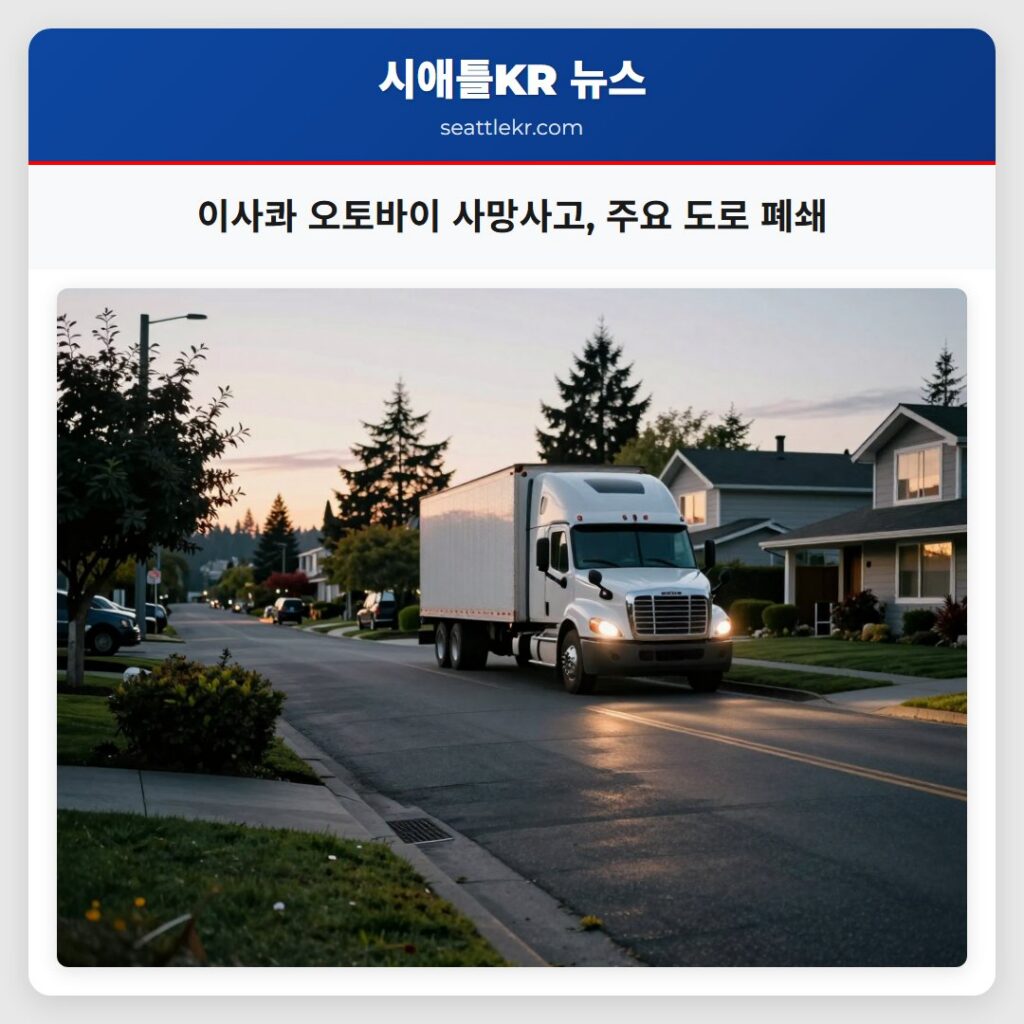 이사콰 오토바이 사망사고, 주요 도로 폐쇄