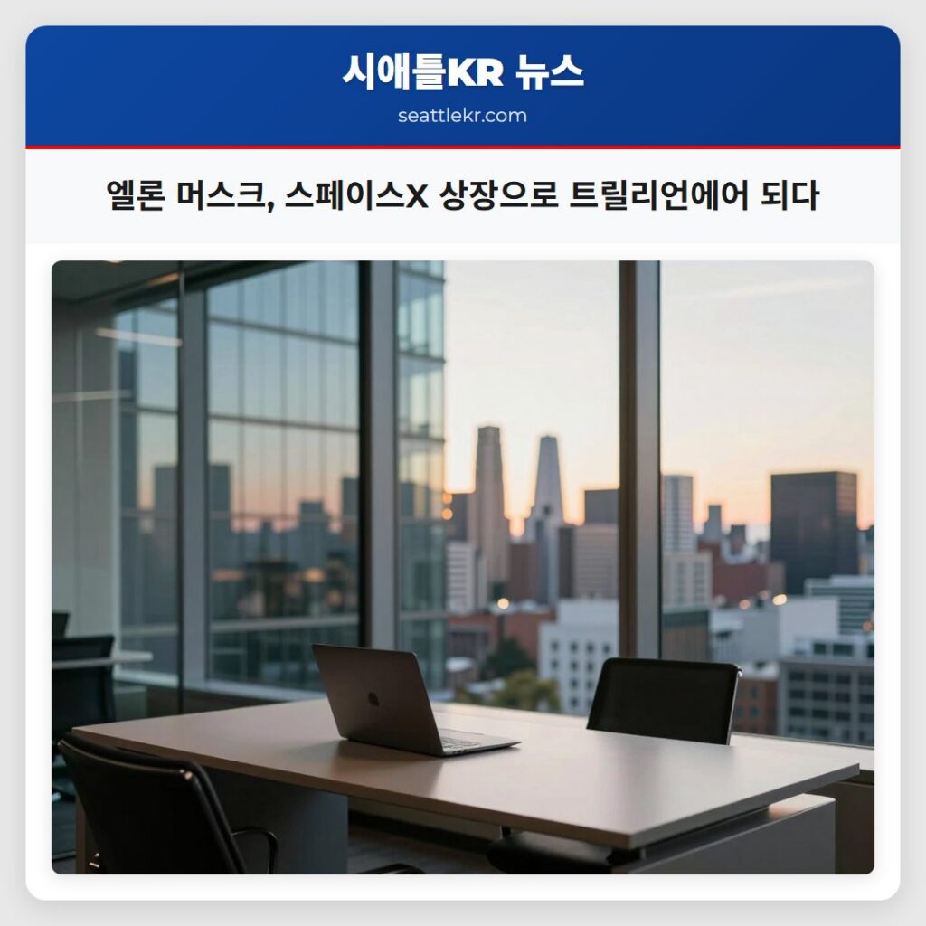 엘론 머스크, 스페이스X 상장으로 트릴리언에어 되다