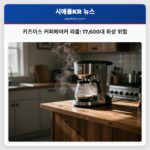 키즈이스 커피메이커 리콜 17600대 화상 위험