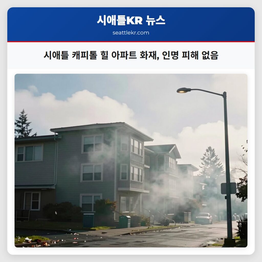 시애틀 캐피톨 힐 아파트 화재, 인명 피해 없음