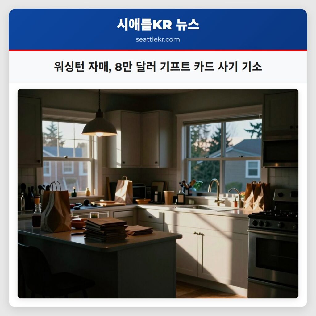 워싱턴 자매 8만 달러 기프트 카드 사기 기소