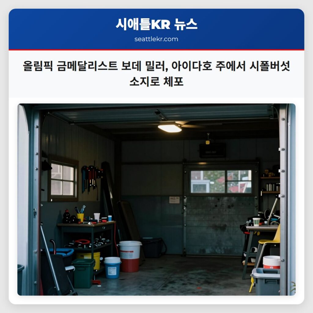 올림픽 금메달리스트 보데 밀러, 아이다호 주에서 시폴버섯 소지로 체포