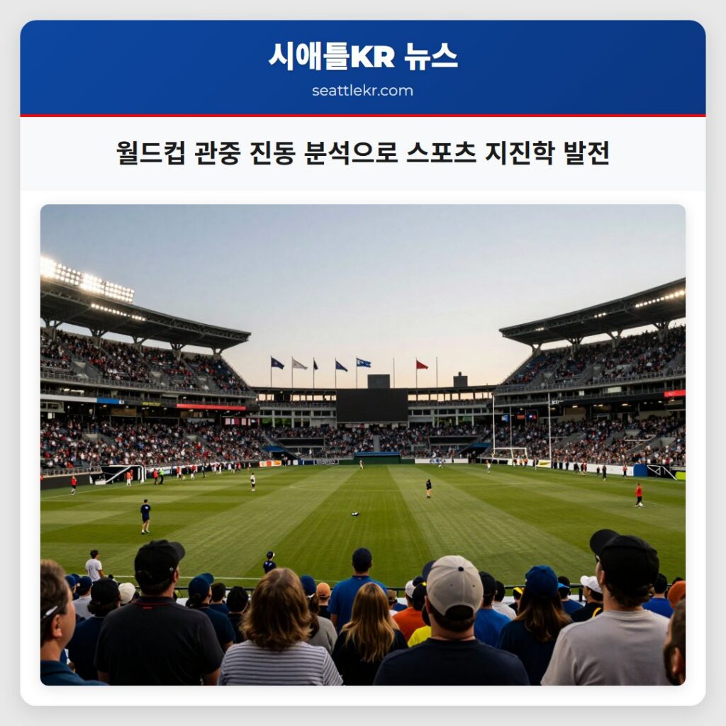 월드컵 관중 진동 분석으로 스포츠 지진학 발전
