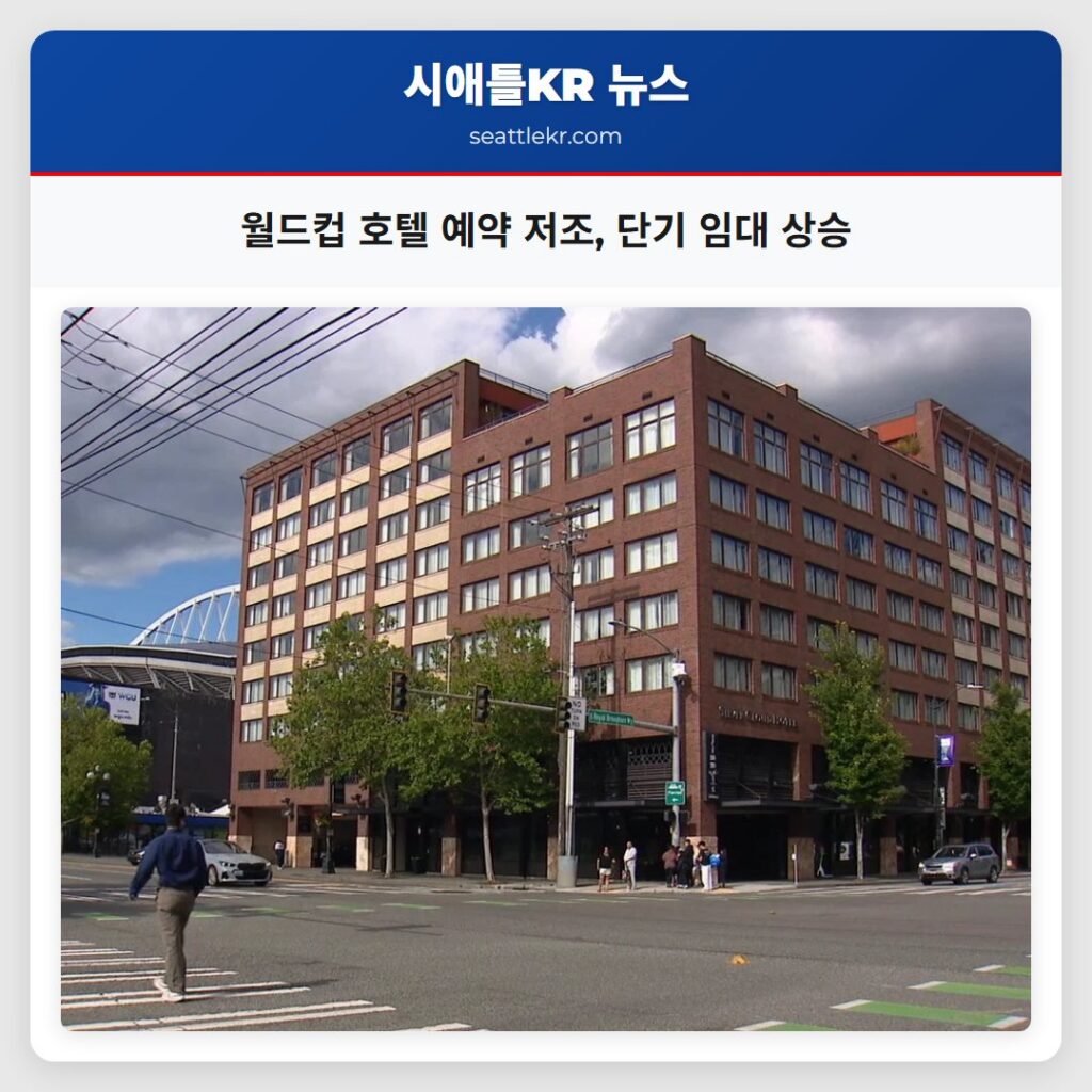 월드컵 호텔 예약 저조, 단기 임대 상승