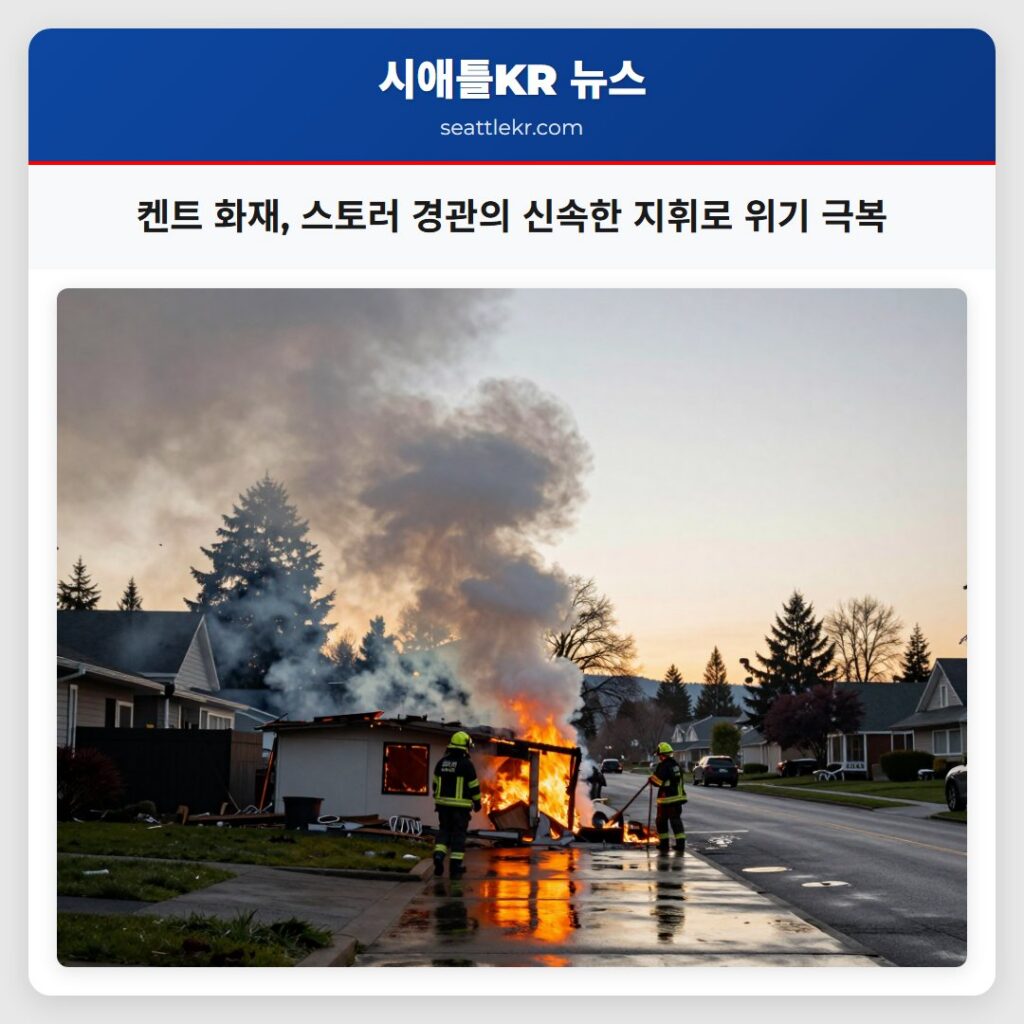 켄트 화재, 스토러 경관의 신속한 지휘로 위기 극복