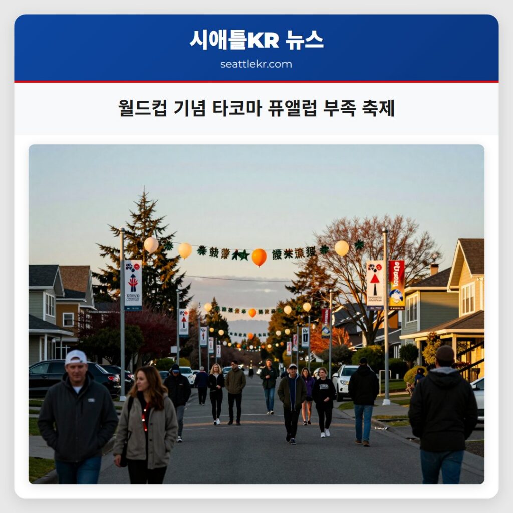 월드컵 기념 타코마 퓨앨럽 부족 축제