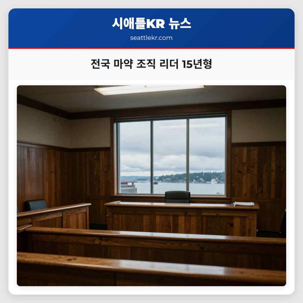 전국 마약 조직 리더 15년형