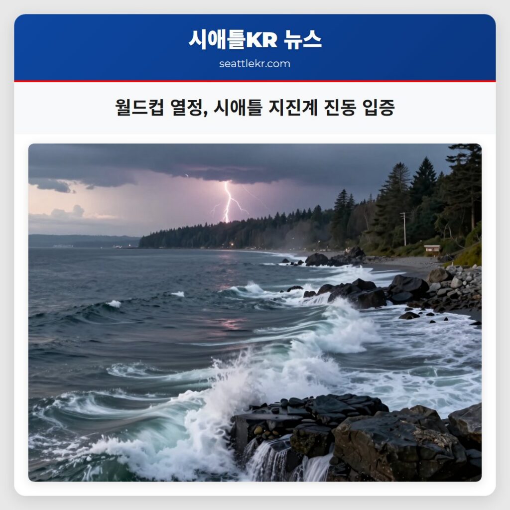 월드컵 열정, 시애틀 지진계 진동 입증