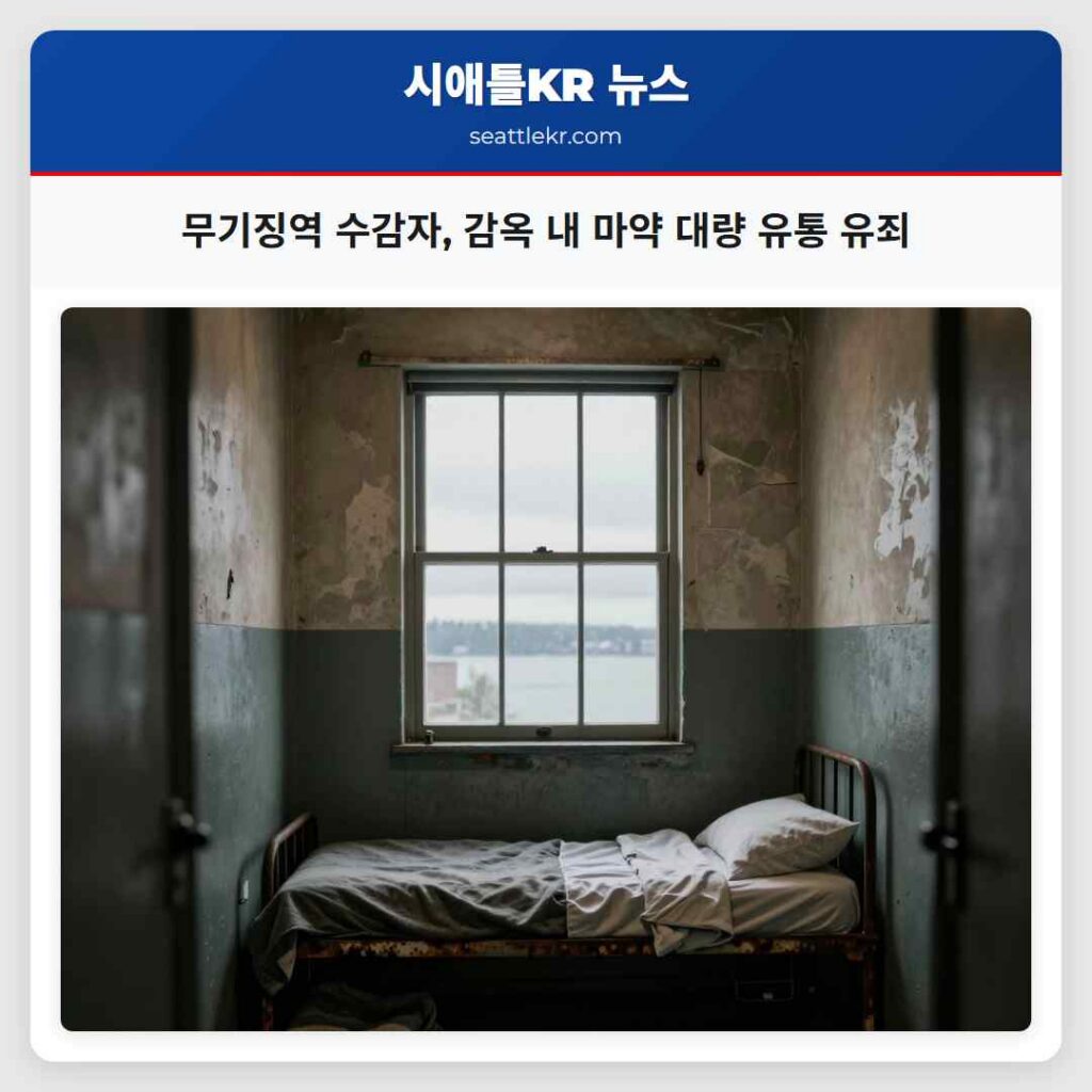 무기징역 수감자, 감옥 내 마약 대량 유통 유죄