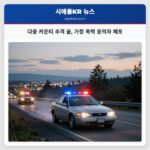 다중 카운티 추격 끝 가정 폭력 용의자 체포