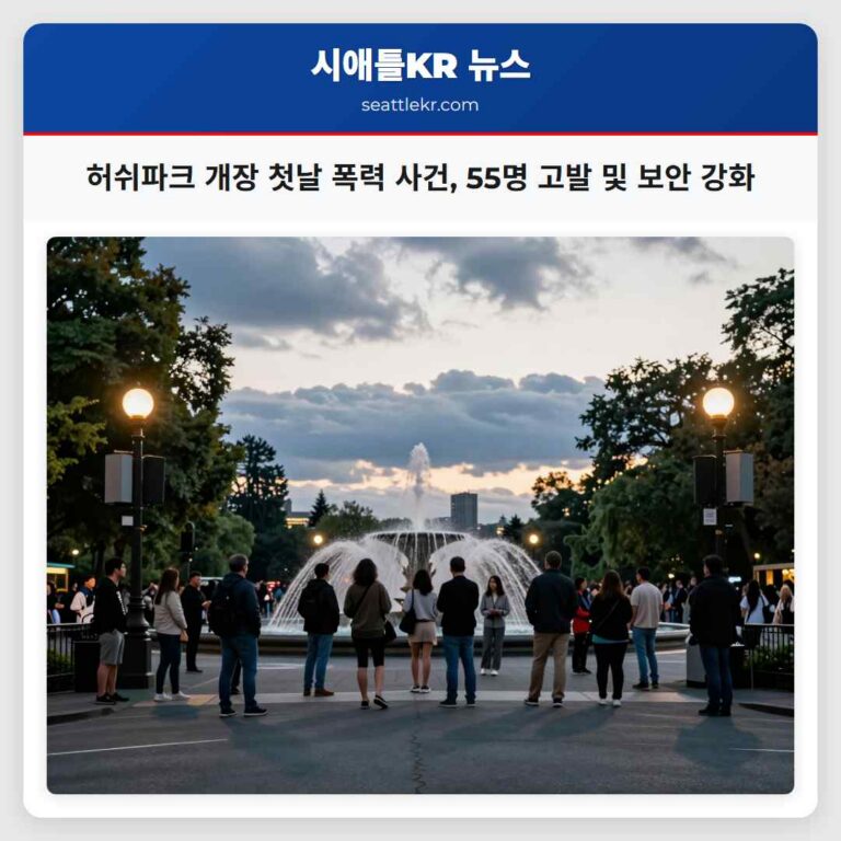 허쉬파크 개장 첫날 폭력 사건 55명 고발 및 보안 강화