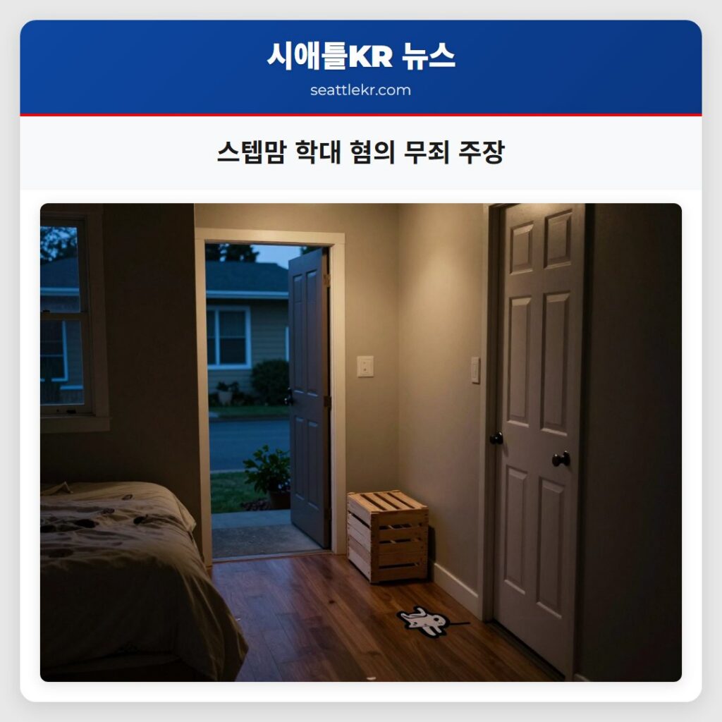 스텝맘 학대 혐의 무죄 주장
