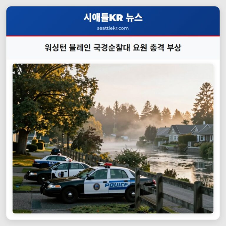 워싱턴 블레인 국경순찰대 요원 총격 부상