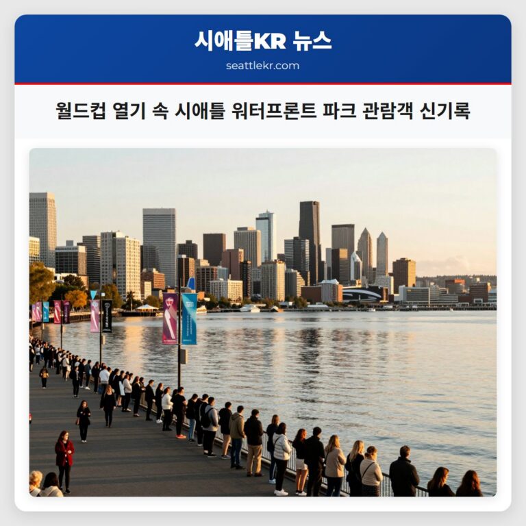 월드컵 열기 속 시애틀 워터프론트 파크 관람객 신기록