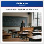트럼프 정책 기반 학자금 대출 이자 최대 1% 감면