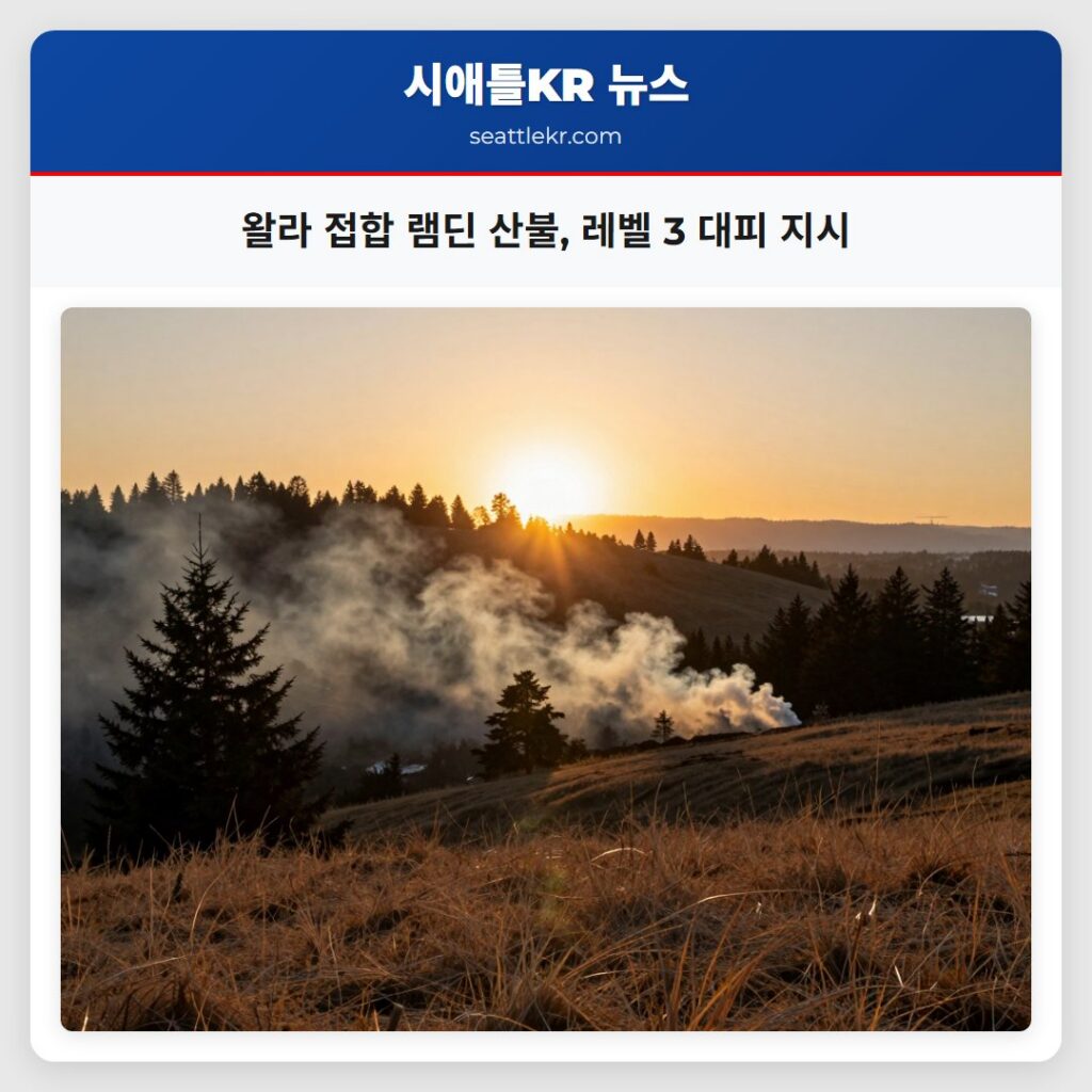 왈라 접합 램딘 산불, 레벨 3 대피 지시