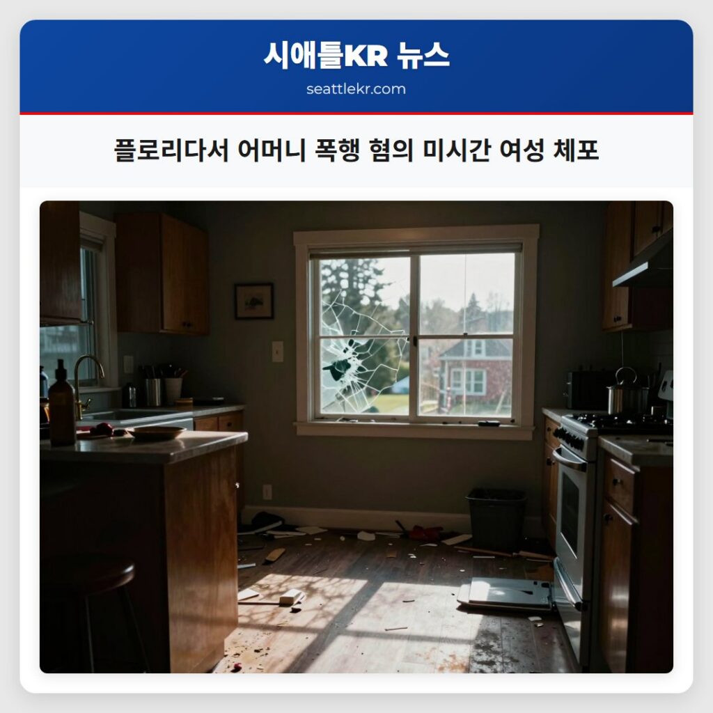 플로리다서 어머니 폭행 혐의 미시간 여성 체포