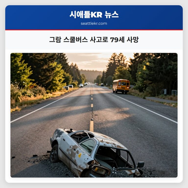 그람 스쿨버스 사고로 79세 사망