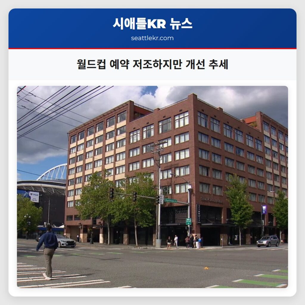 월드컵 예약 저조하지만 개선 추세