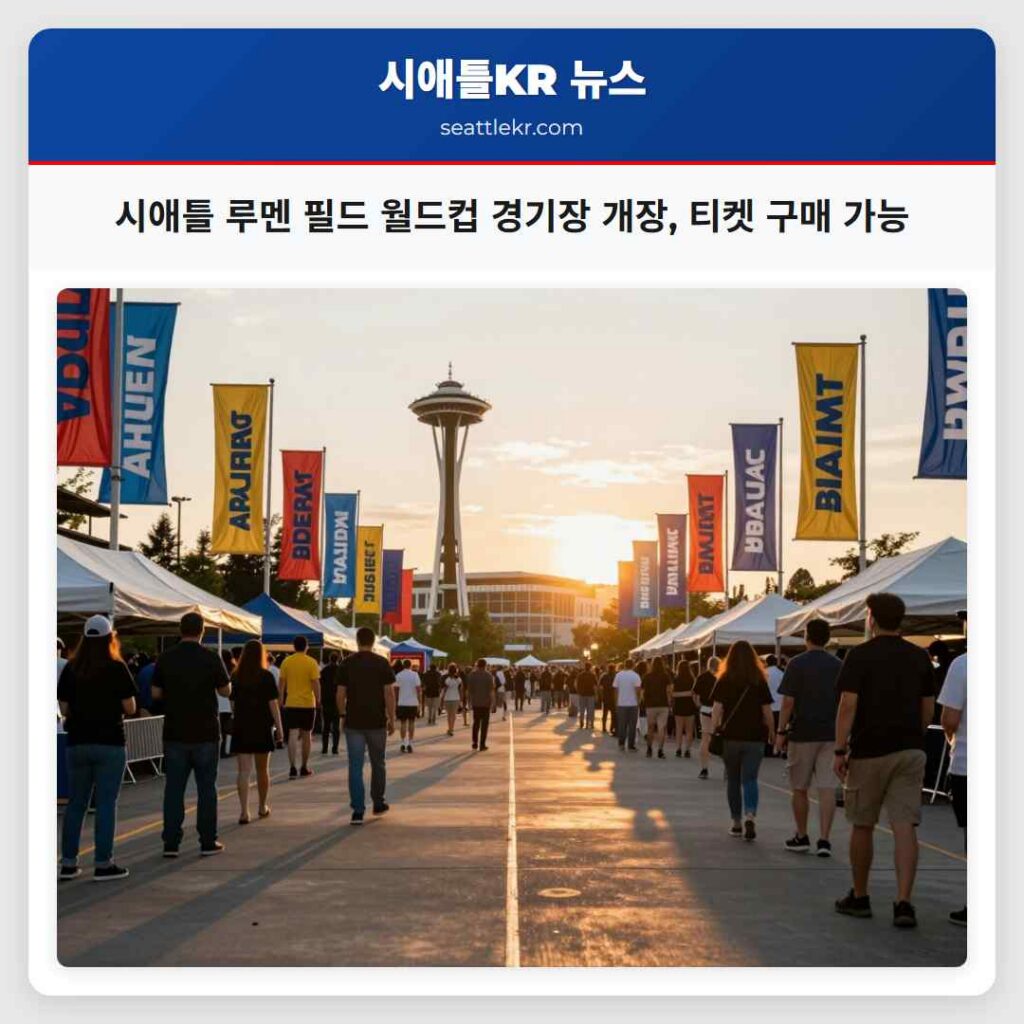 시애틀 루멘 필드 월드컵 경기장 개장, 티켓 구매 가능