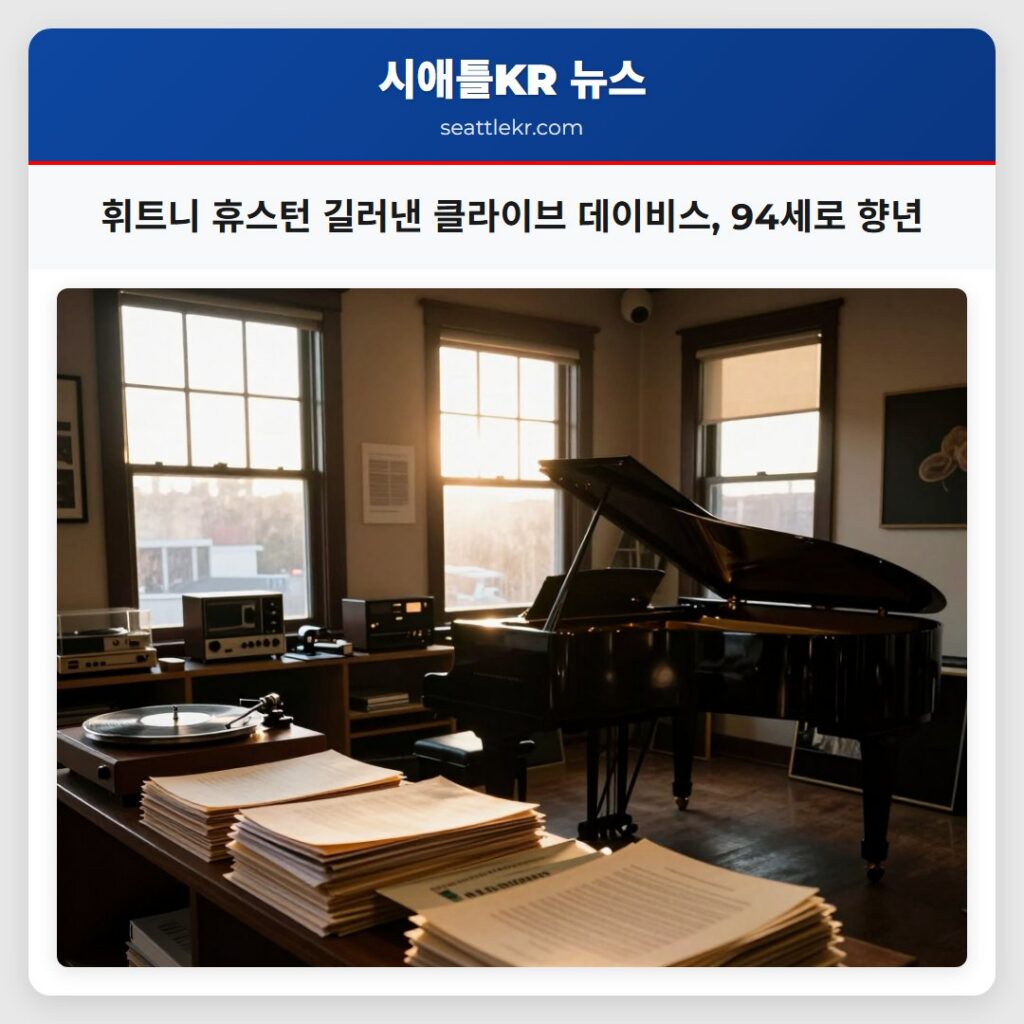 휘트니 휴스턴 길러낸 클라이브 데이비스, 94세로 향년