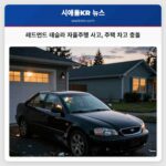 레드먼드 테슬라 자율주행 사고 주택 차고 충돌