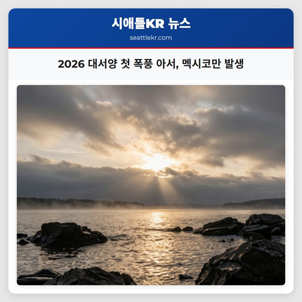 2026 대서양 첫 폭풍 아서 멕시코만 발생